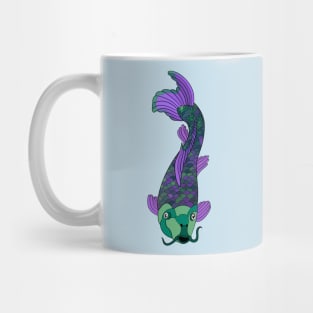 Green and Purple Koi Fish Mug